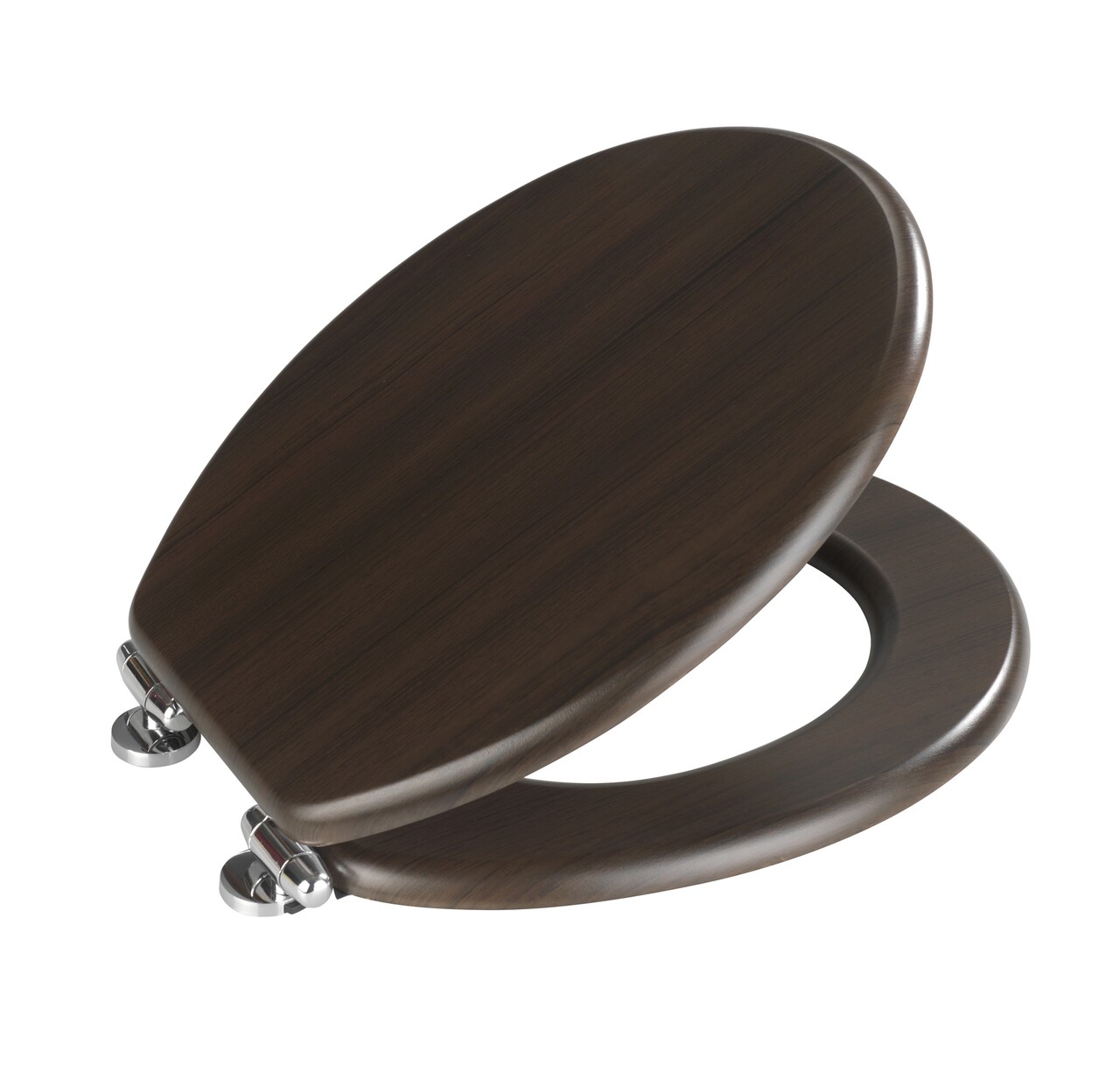 Capac de toaleta cu sistem automat de coborare, Wenko, Wenge, 35.5 x 42.5 cm, mdf, maro - 1 | YEO