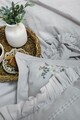 Set cuvertura de pat dubla 3 piese, Fiorella - Light Grey, Şaheser, 70% bumbac/30% poliester