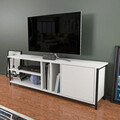 Comoda TV, Retricy, Oneida, 140x35.3x50.8 cm, PAL, Alb/Negru
