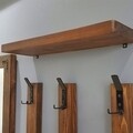 Set oglinda, polita si 3 cuiere V109, Neostill, lemn masiv, walnut