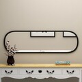 Oglinda decorativa, Siam, Magnum, 40x120x2.2 cm, MDF , Negru
