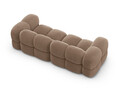 Canapea 4 locuri, Loretto, Cosmopolitan Design, 250x100x68 cm, catifea, bej inchis