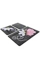 Set 3 covorase de baie Ponte, Chilai, 40x60 cm/50x60 cm/60x100 cm, fume