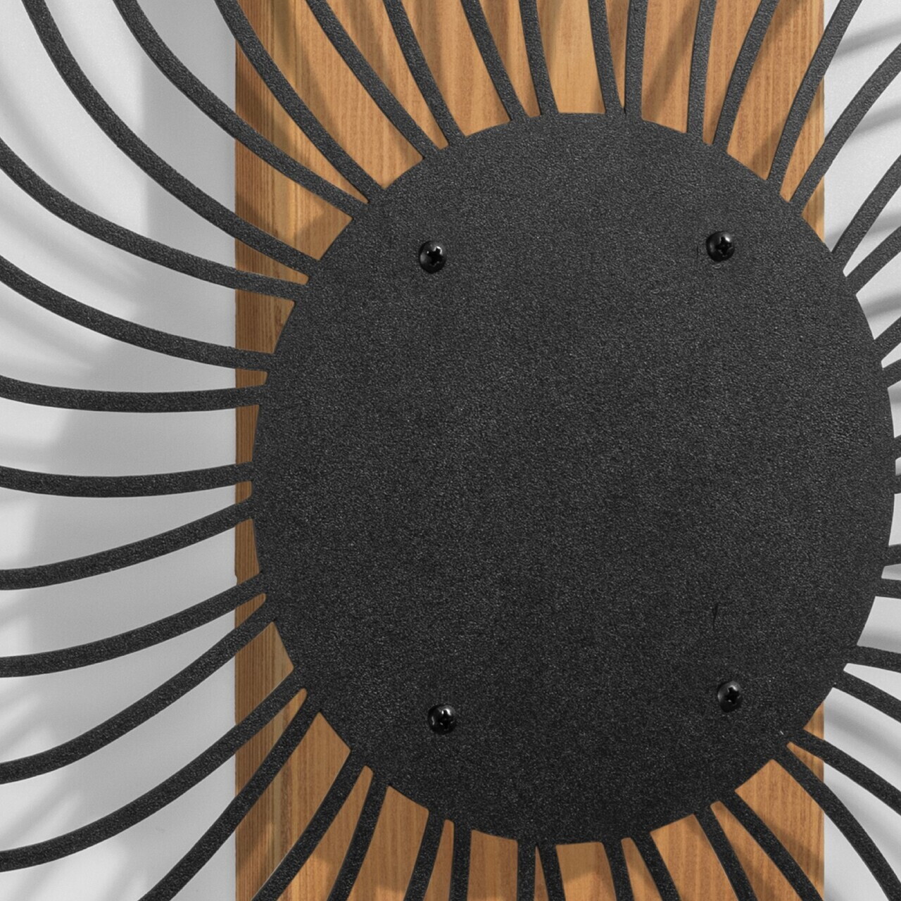 Decoratiune de perete, Solis, Cadru: Lemn (Grosime: 2 cm), Nuc negru — imaginea 4