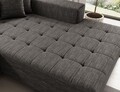 Coltar extensibil dreapta 4 locuri ELTAP, Sol-22, Solange, 292x196x84 cm, lemn/poliester, gri