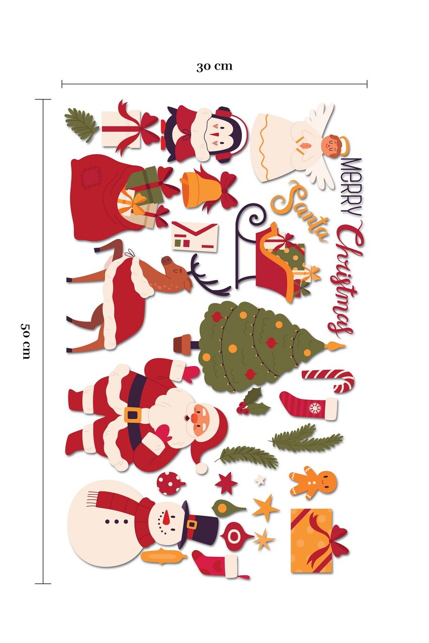 Sticker decorativ, 309008, 30 x 50 cm, Multicolor — imaginea 4