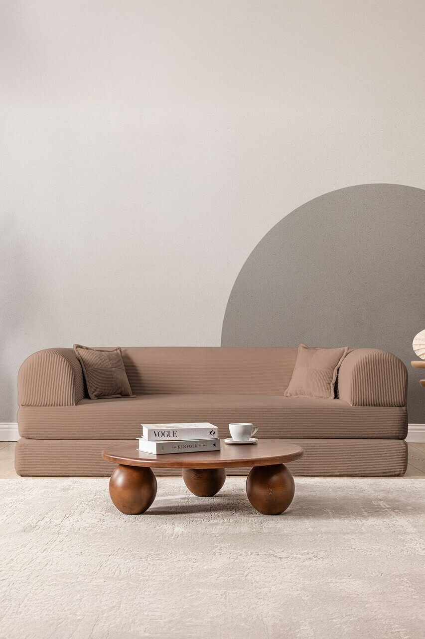 Canapea extensibila 3 locuri, Atelier del Sofa, 118FVL1304, Tesatura plus reiata, Bej - view 2