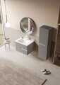 Set Dulap de Baie cu Chiuvetă și Oglindă (2 Piese), Hanah Home, Moonlight 70 v2, Nurcă mată