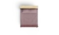 Cuvertura, 170x210 cm, amestec bumbac, Etnik, Viaden, rosu claret