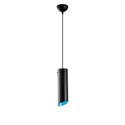 Lustra Sivani MR - 831, Opviq, 8 x 114 cm, 1 x E27, 40W, negru/albastru