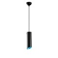 Lustra Sivani MR - 831, Opviq, 8 x 114 cm, 1 x E27, 40W, negru/albastru
