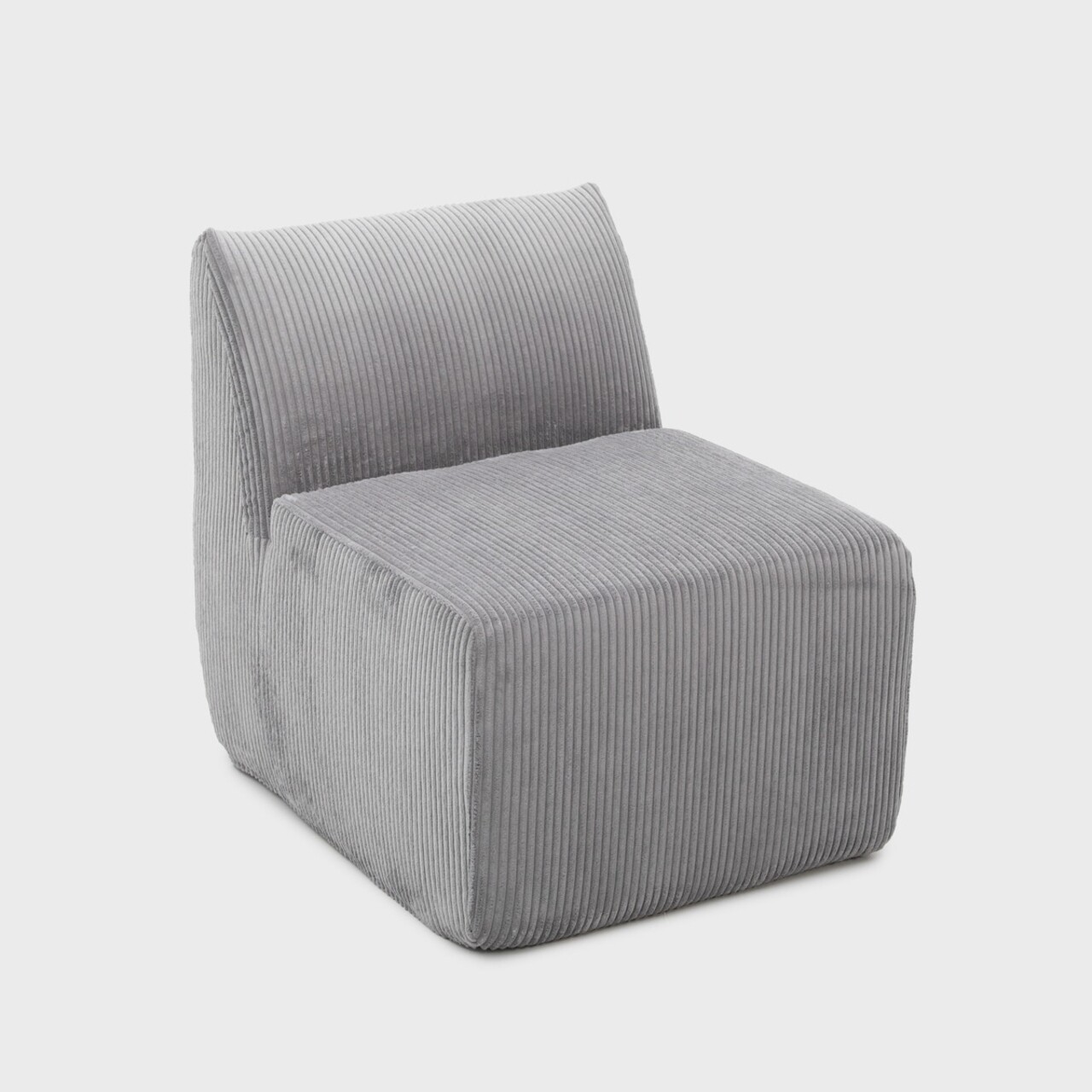 Fotoliu modular Svela Homla 80x59.5x62 cm catifea din poliester gri