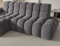 Coltar extensibil dreapta 3 locuri ELTAP, Ceedro, 283x165x98 cm, lemn/poliester, gri
