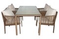 Set gradina/terasa 5 piese, My Interior, Otto, rattan/aluminiu, maro