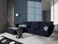 Coltar stanga, Verveine, Mazzini Sofas, 5 locuri, 286x190x96 cm, catifea, albastru inchis