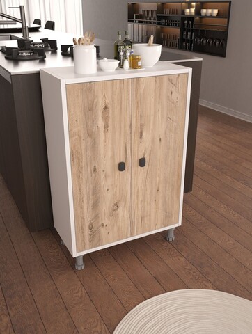 Dulap multifunctional, Estella, Melo, Pin Atlantic / Alb