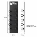 Raft decorativ metalic pentru vinuri, Hanah Home, Vın, 85x20x10 cm, Negru