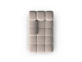 Sezlong living stanga 1 loc, Bellis-51, Micadoni Home, 155x94x70 cm, catifea, cappuccino