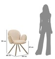 Set 2 scaune Stockholm -B, Mauro Ferretti, 64x68x83 cm, fier/poliester, crem