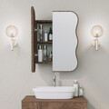 Dulap de baie, Neostill, Day Dream, 12x45x50 cm, 100% CARTON DURO, Maro