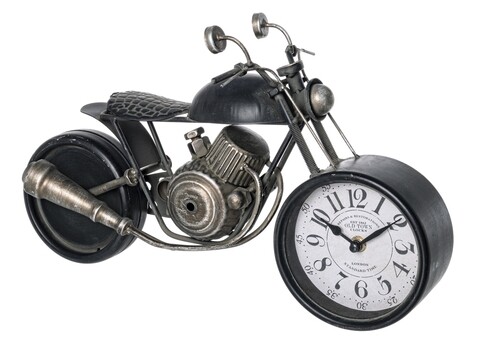 Ceas de masa Charles Motorcycle, Bizzotto, 39.5×14.5×23.5 cm, otel