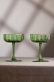 Set cupe de inghetata din sticla, Hermia, 127RKL1615, Verde