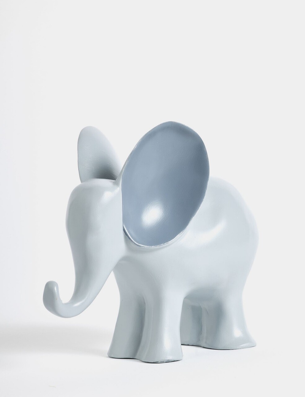 Decoratiune, Elephant, 11x23x26 cm, Poliester, Gri - view 2