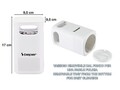Lampa antitantari cu LED Beper, 5 W, 9.5x9.5x17 cm, ABS, alb