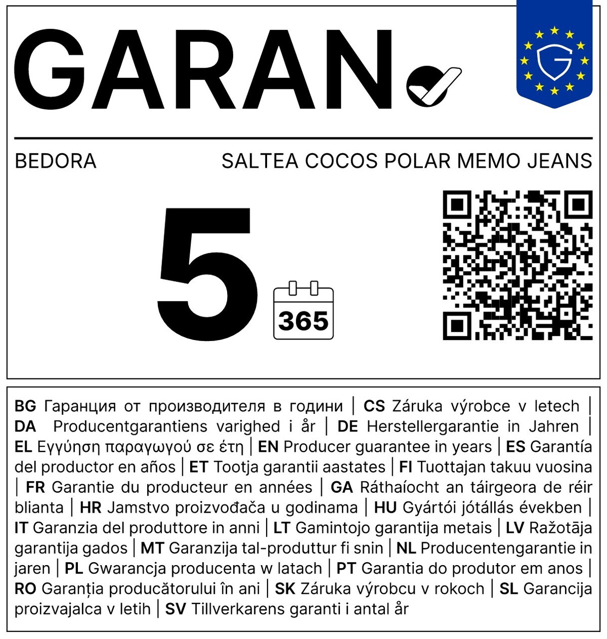 Saltea Cocos Polar Memory Jeans 160 x 200 cm, H 22 cm — imaginea 13