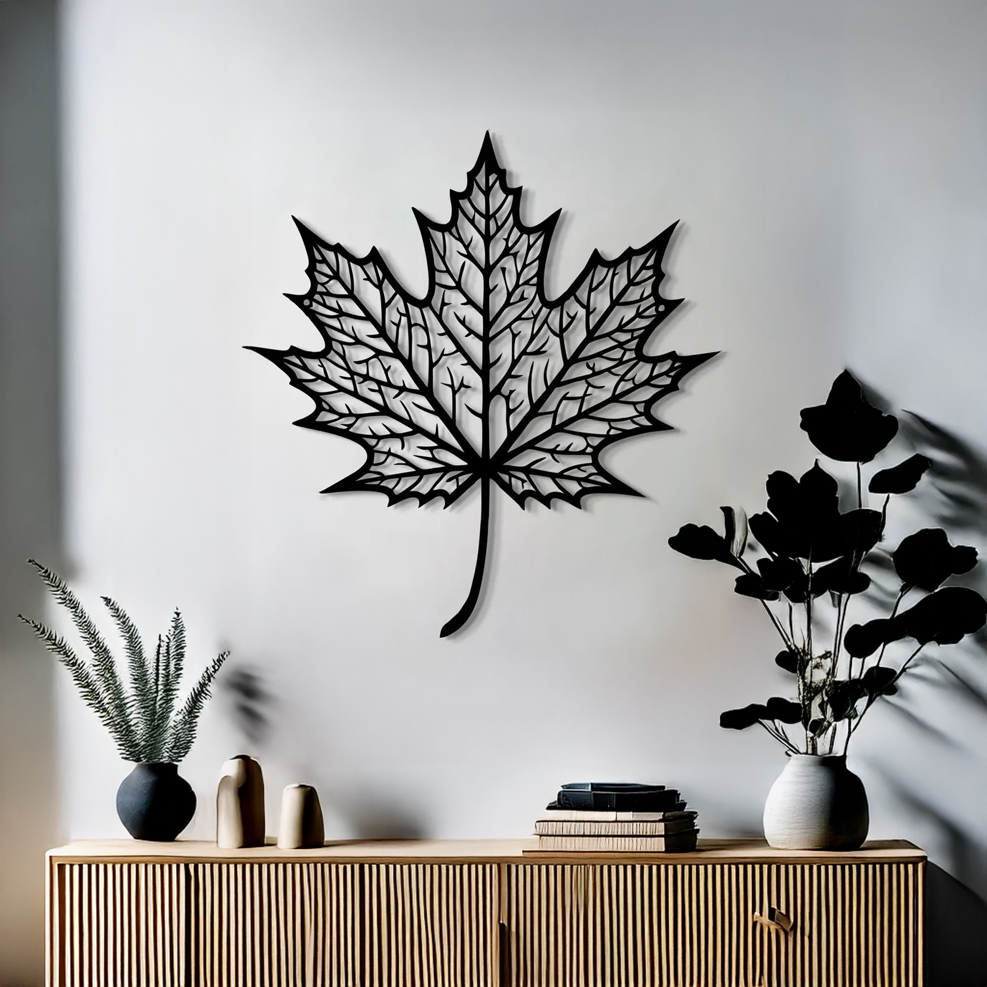Decoratiune de perete, DCV-1007-MT, Dimensiune: 40 x 40 cm, Negru