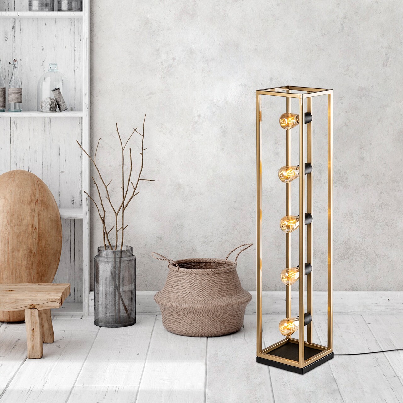 Lampadar, L'essentiel Maison, 521SHN1543, Auriu