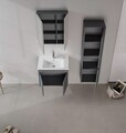 Dulap de baie cu chiuvetă, Hanah Home, Side 65 v2, Antracit mat