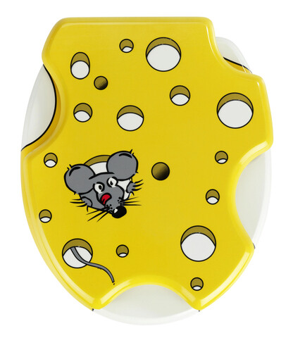 Capac de toaleta, wenko, speedy, 37 x 44.5 cm, mdf/metal, multicolor