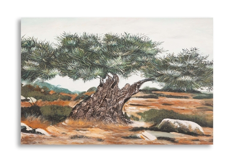 Tablou decorativ Olive Oil Painting -W, Mauro Ferretti, 120x80 cm, canvas/lemn de pin, multicolor