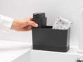 Organizator chiuveta cu dozator sapun / detergent lichid, Brabantia, SinkSide, 19x8.5x11.5 cm, plastic, gri inchis