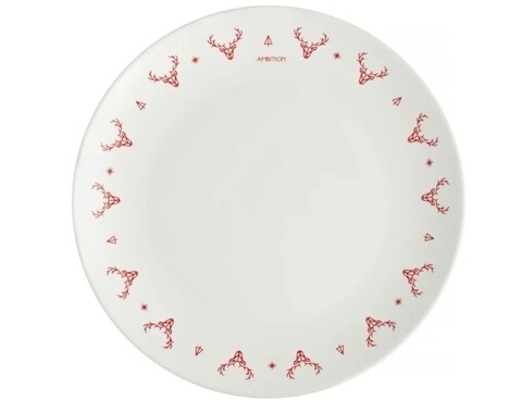 Farfurie desert winter, ambition, 20 cm, portelan, alb