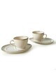 Set pentru ceai, Hermia, 275KRM2170, Ceramica, Antibacterian, Crem