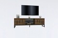Comoda TV, Puqa Design, Shape, 160x50x40 cm, PAL, Maro