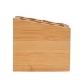 Cutie depozitare cu 3 compartimente, Wenko, Allegre, 12 x 8.5 x 9 cm, bambus/ratan, natur
