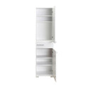 Dulap multifunctional Chad, Pakoworld, 45x40x188 cm, PAL melaminat, alb lucios