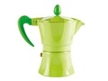 Cafetiera, Aroma Color, Excelsa, 3 cesti, aluminiu, verde