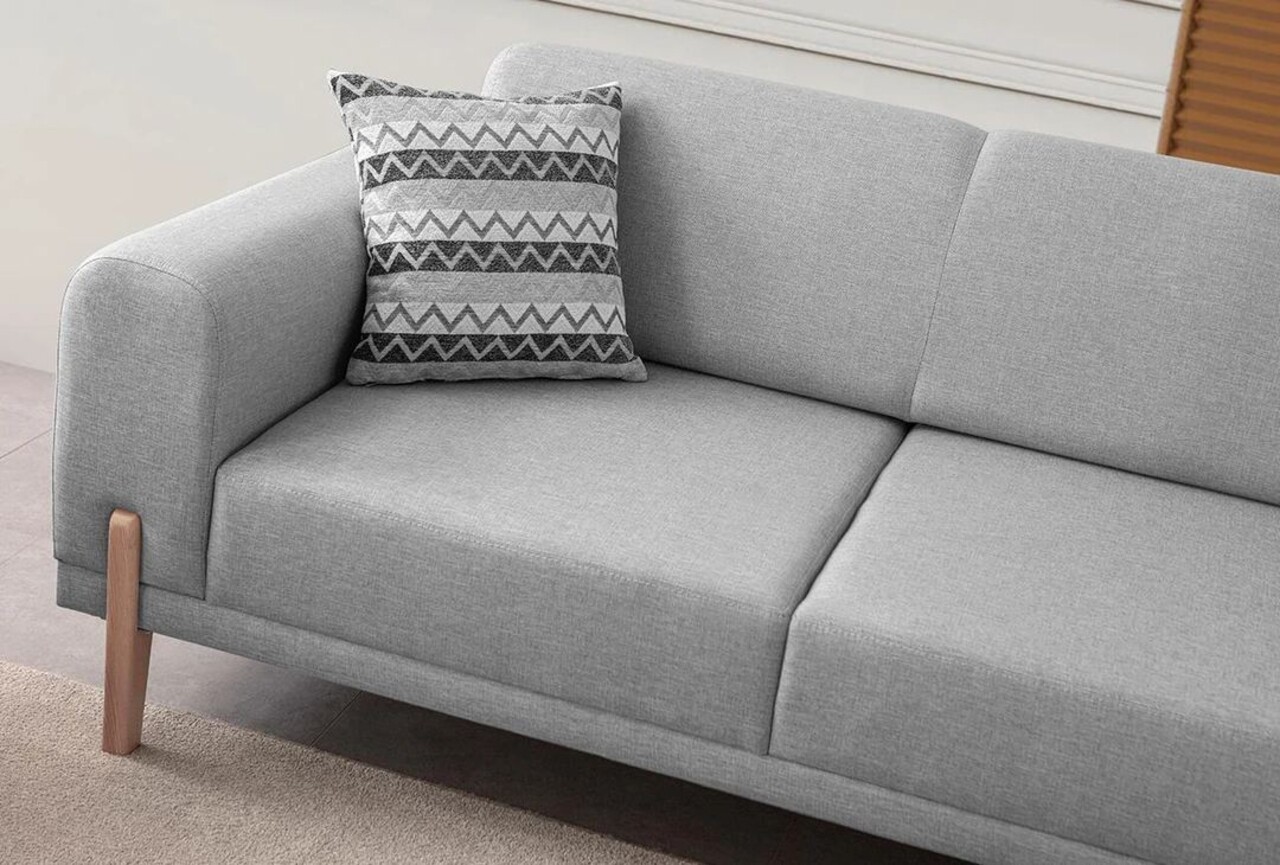 Canapea extensibila 3 locuri, Atelier del Sofa, 752EST1127, Lemn de carpen;PAL, Gri - view 5