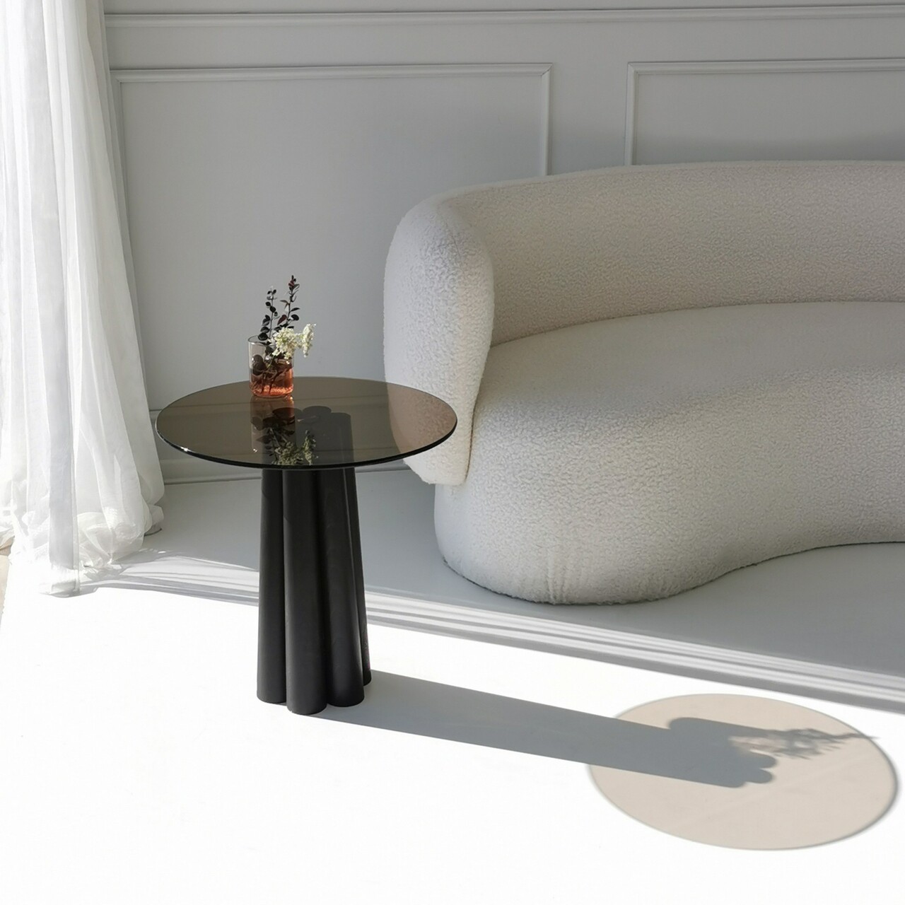 Masuta de cafea, Neostill, Thales, 50x50x50 cm, Sticla temperata, Negru/Bronz - 1 | YEO