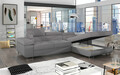 Coltar extensibil dreapta 4 locuri ELTAP, Armd-31, Armando, 289x203x85 cm, lemn/poliester, gri deschis/gri