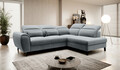 Coltar extensibil dreapta 4 locuri ELTAP, RT-04VE, Noble, 255x201x100 cm, lemn/poliester, gri