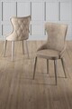 Set scaune (8 piese), Hanah Home, Alpa, Cappuccino / Chrome