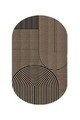 Covor, CLR-7188-Oval-20, 120x250 cm, Poliester, Iută