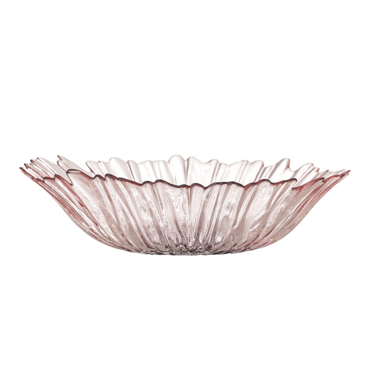 Bol decorativ, Bloomingville, Mariko, 31x8 cm, 2 L, sticla, roz - view 2