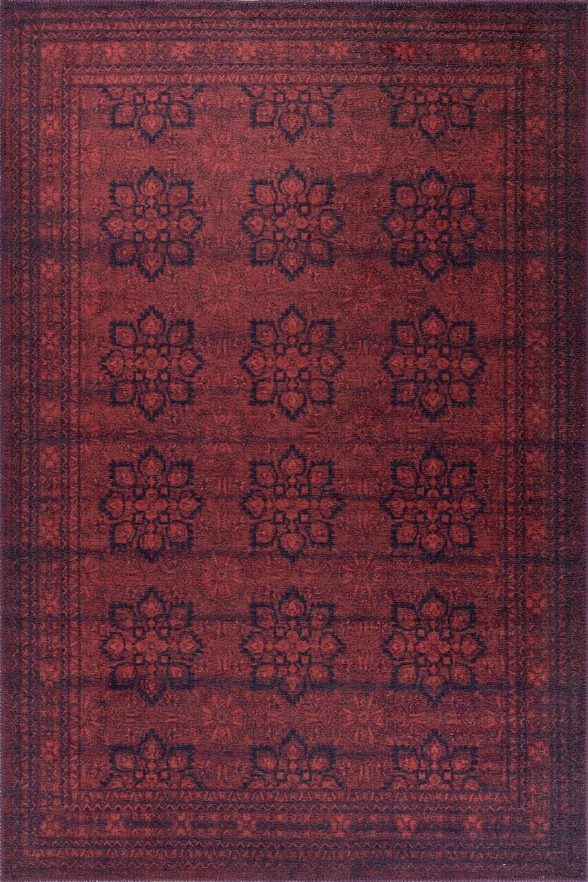 Covor, Folk Chenille, 210x310 cm, Poliester, Rosu — imaginea 2