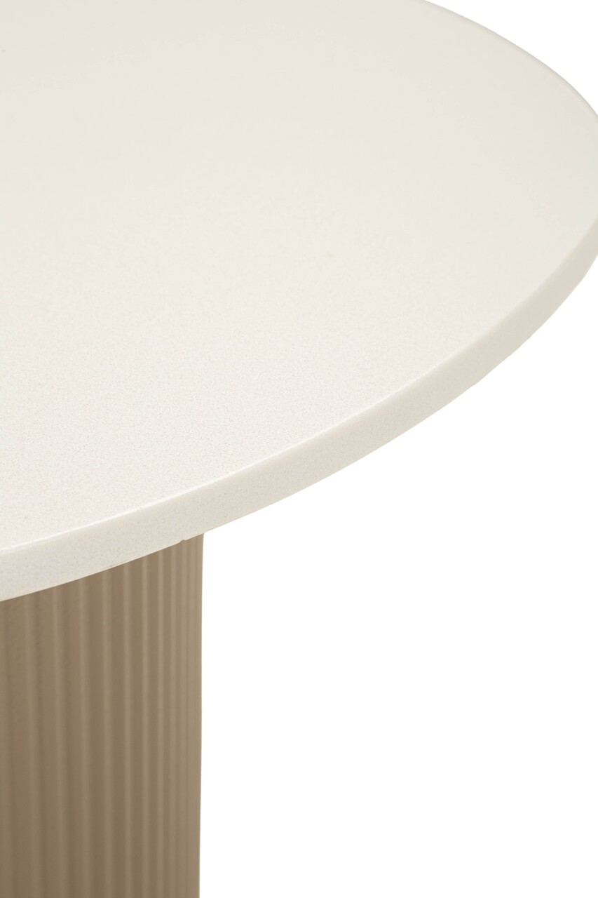Masuta de cafea, Mauro Ferretti, Frankfurt, 46x48x39 cm, metal/MDF/marmura artificiala, gri/alb - view 5